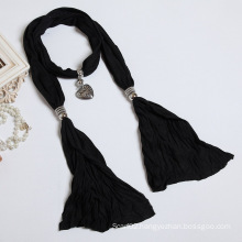 The New Woman Pure Cotton Polyester Fiber Color Scarf Shawl